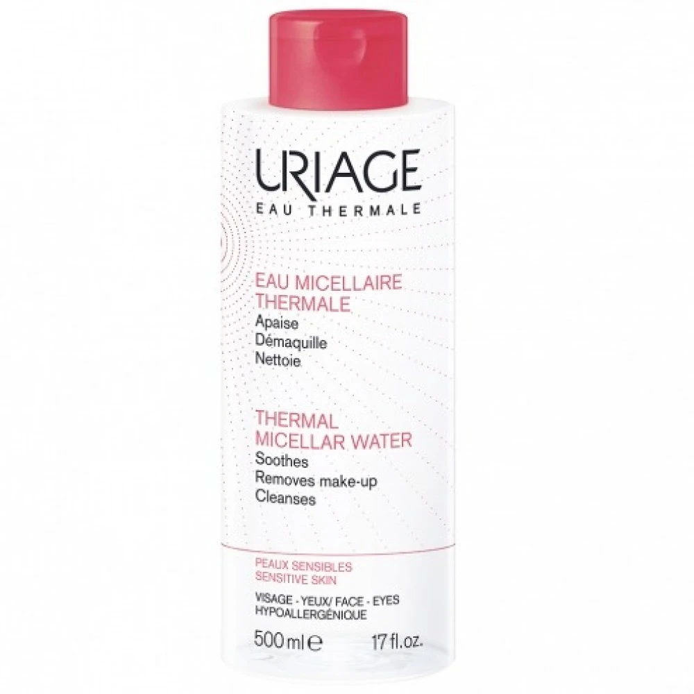 Uriage Thermal Micellar Water Skin Prone to Redness 500ml يورياج ماء ميسيلار الحراري للبشرة المعرضة للاحمرار - الصورة 2